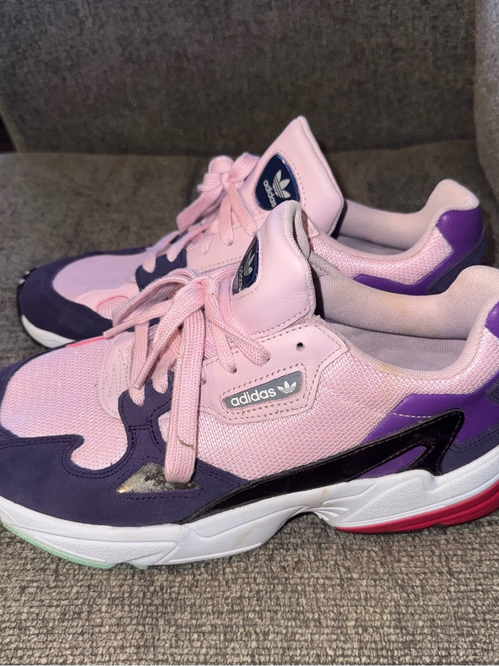 adidas Pink and Purple Women’s Chunky Runner Sneakers